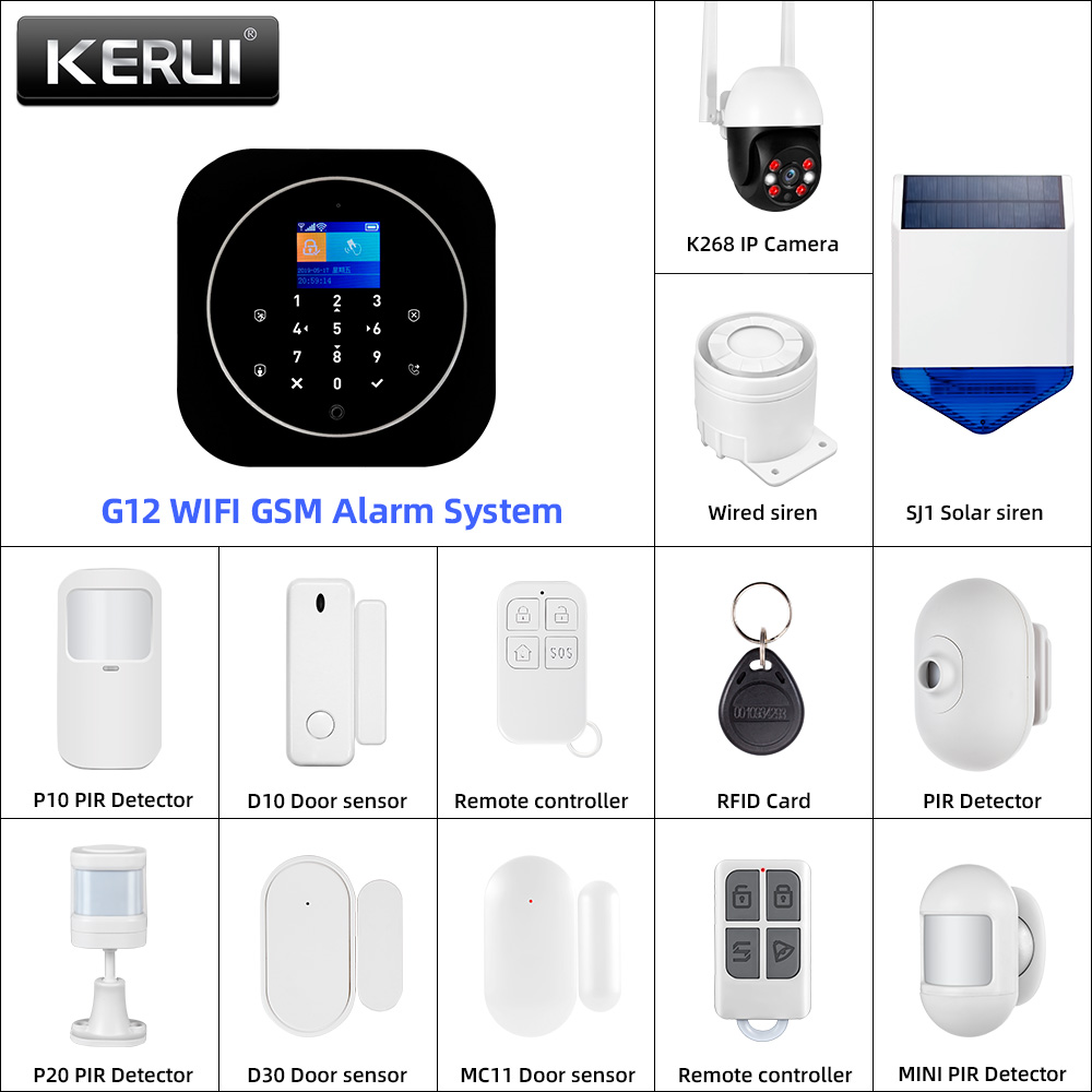 Home Automation Diy - KERUI G12 2G Wifi Wireless Home