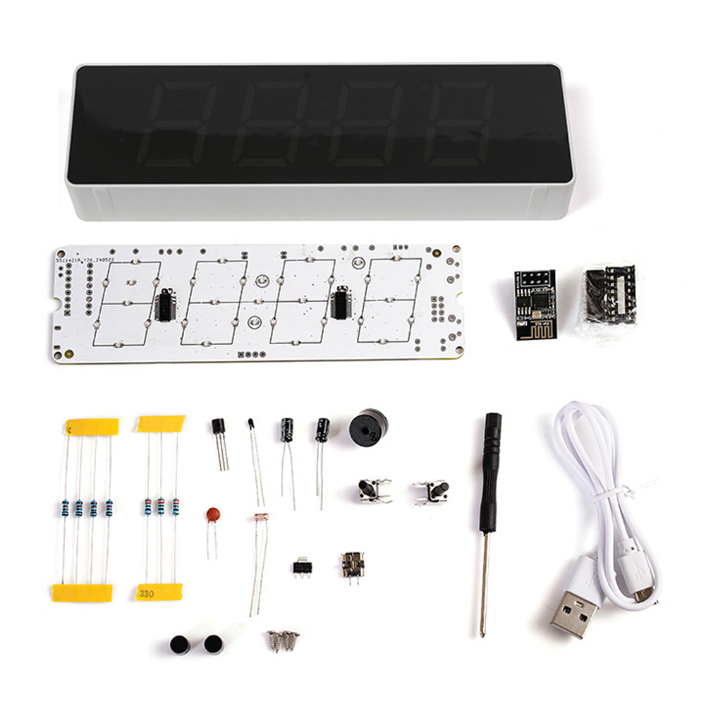 Home Automation Diy - ESP8266 IoT Colorful WiFi Clock Kit