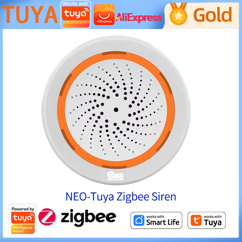 Home Automation Technology - NEO-Tuya Zigbee Siren Gateway Built-in Siren