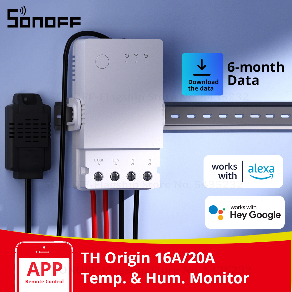 Home Automation Technology - SONOFF TH Origin 16A 20A WiFi
