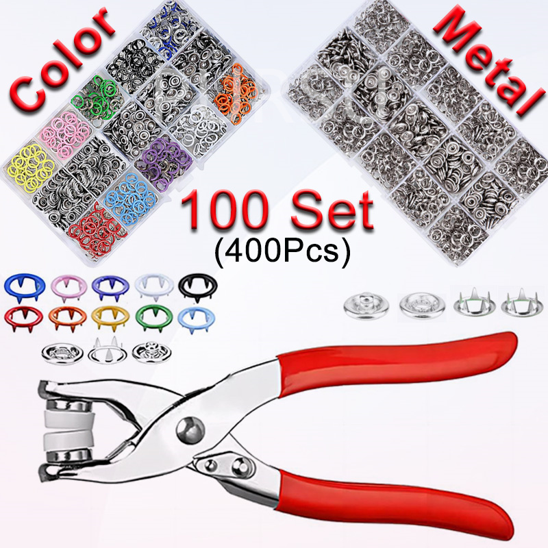 Home Automation Diy - 100 Sets Snap Pliers Automatic Grommet
