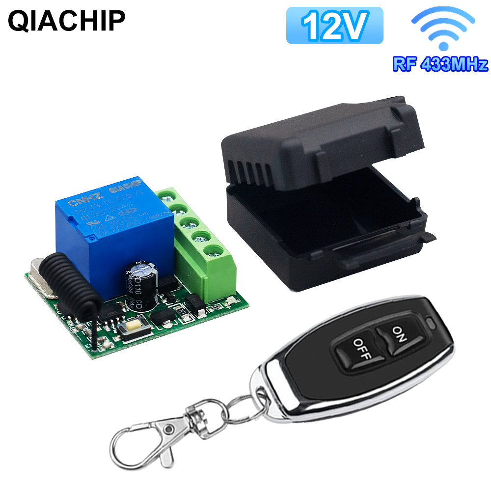 433Mhz Receiver Module - QIACHIP 433MHz DC 12V Wireless Remote