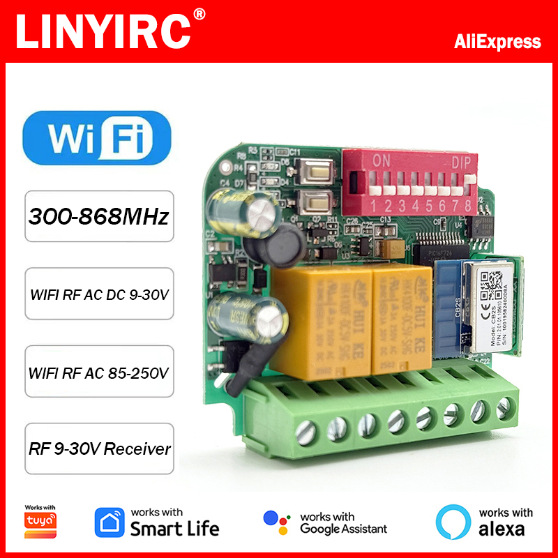 433Mhz Receiver Module - Universal Works WIth Tuya WiFi Switch