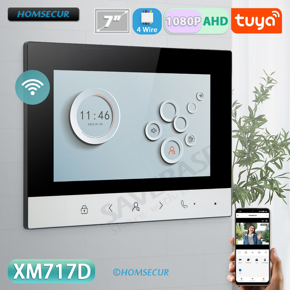Smart Doorbell Wired - Tuya Smart WIFI Indoor Monitor 7