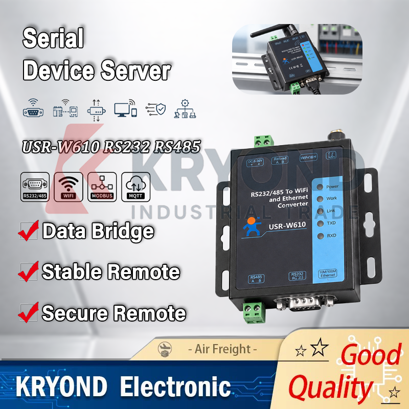 Diy Home Automation Server - USR-W610 RS232 RS485 Serial Device Server