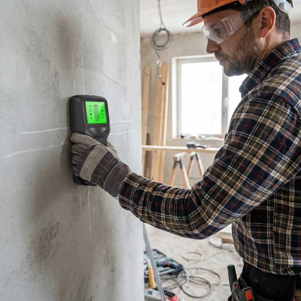 Water Leak Detector Wired - 5 in 1 Digital Stud Detector