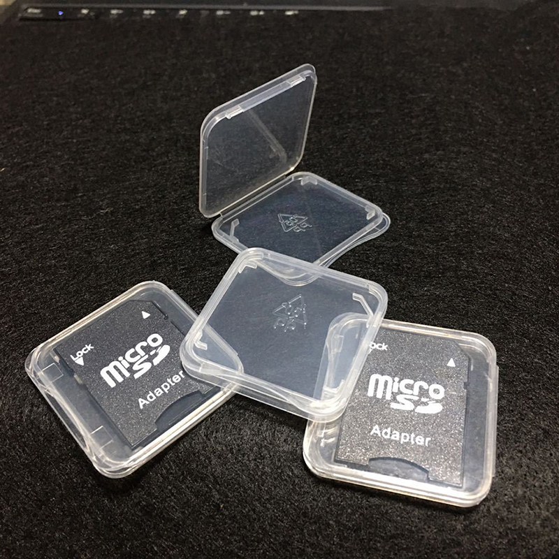 Home Assistant Sd - 10pcs/lot Transparent SD Memory Card Case