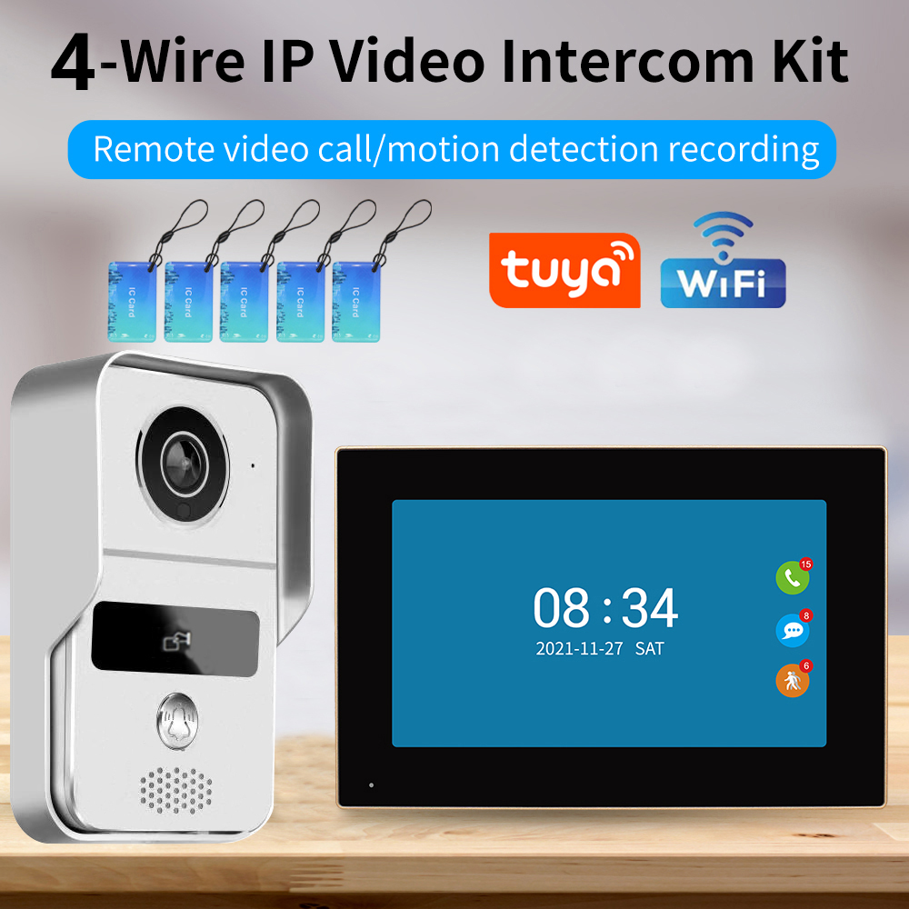 Smart Doorbell Wired - KW02 Wifi Video Doorbell System 1080P