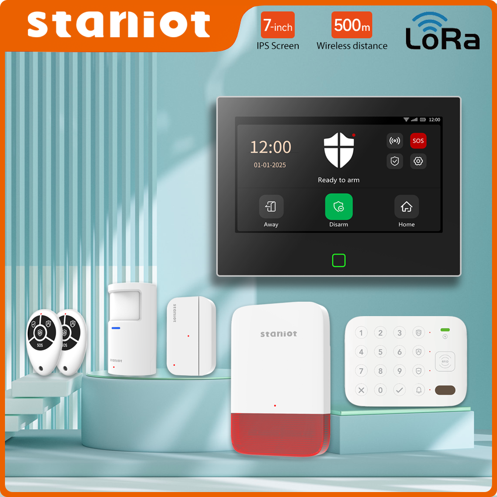 Smart Home Automation Diy - Staniot 7inch Lora Protection Kit WiFi