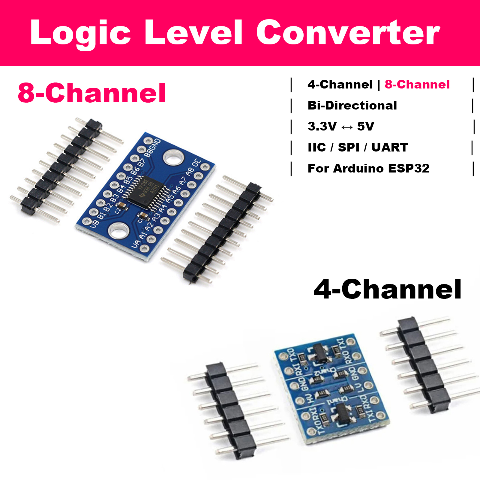 Bi-Directional Logic Level Shi - Level Shifter 3.3V review and price