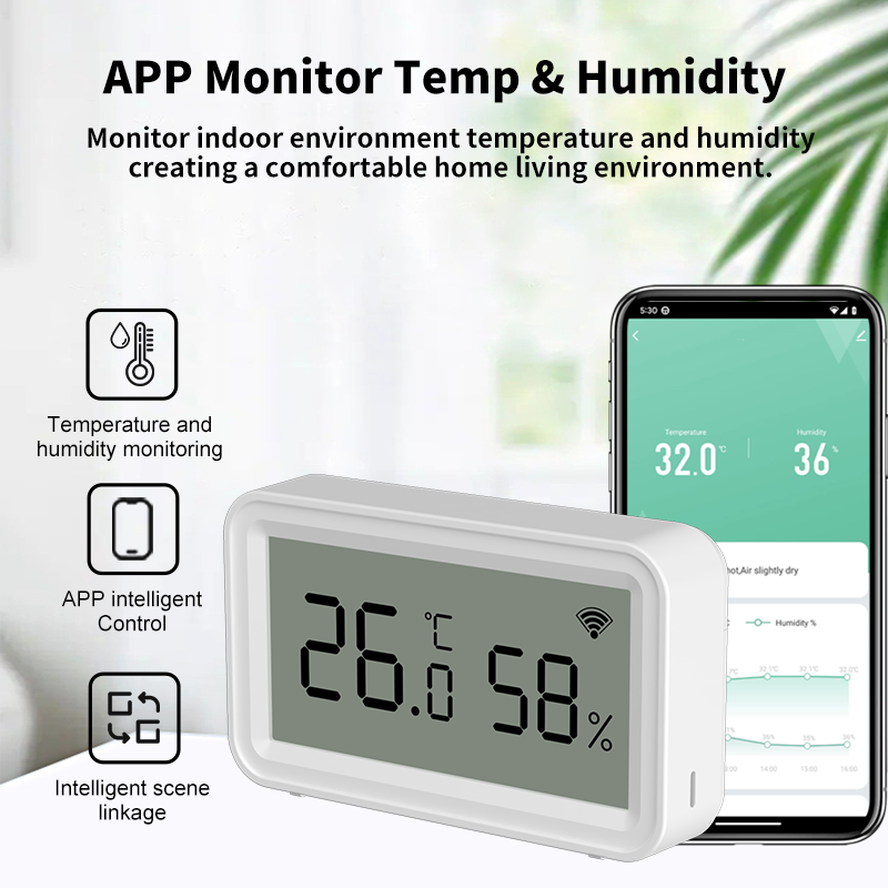 Tuya Zigbee WiFi Thermometer H - Temperature Humidity Sensor review and price