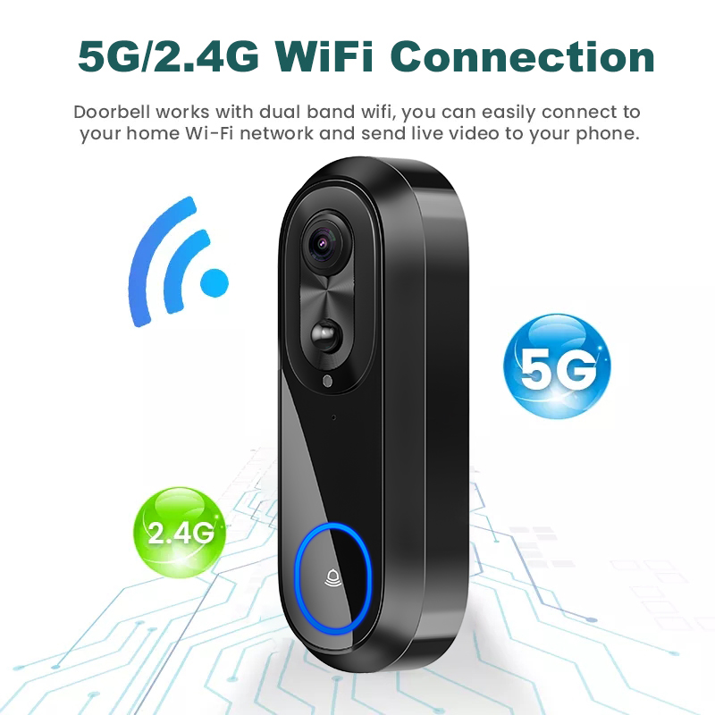 5G 2.4G WiFi Video Doorbell 10 - Smart Doorbell Wired review and price