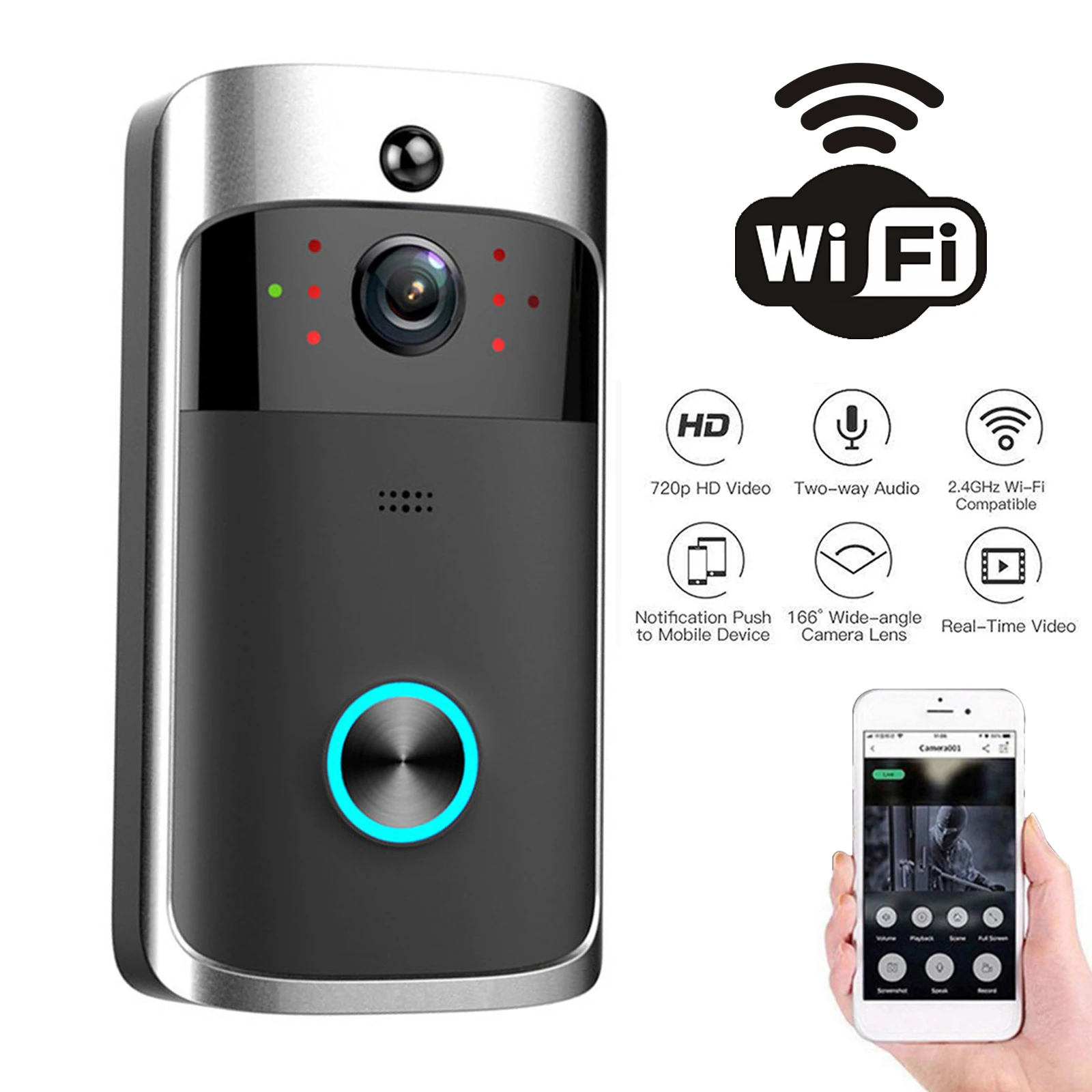 2026 NEW V5 Video Door Bell Wi - Smart Doorbell Wired review and price