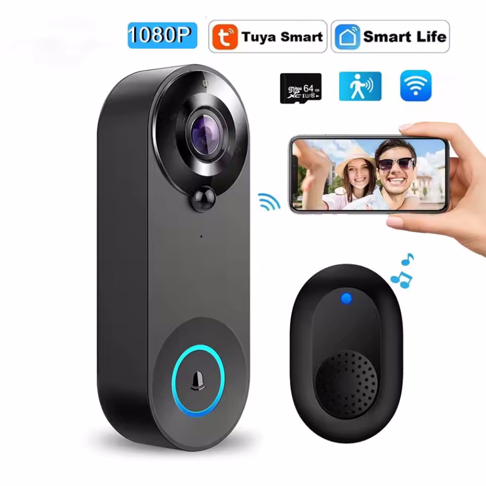 Tuya 1080P Wireless WIFI Doorb - Smart Doorbell Wired review and price