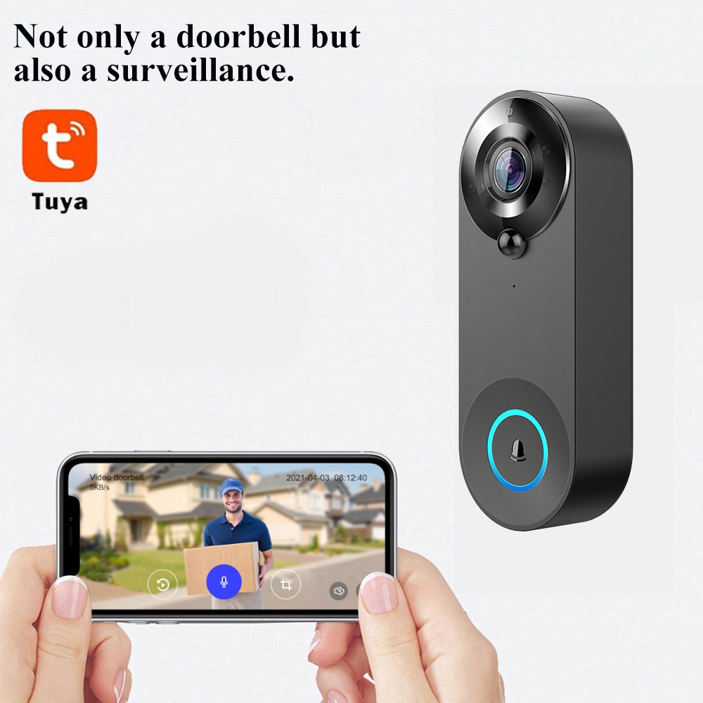 Tuya 1080P Wireless WIFI Doorb - Smart Doorbell Wired review and price