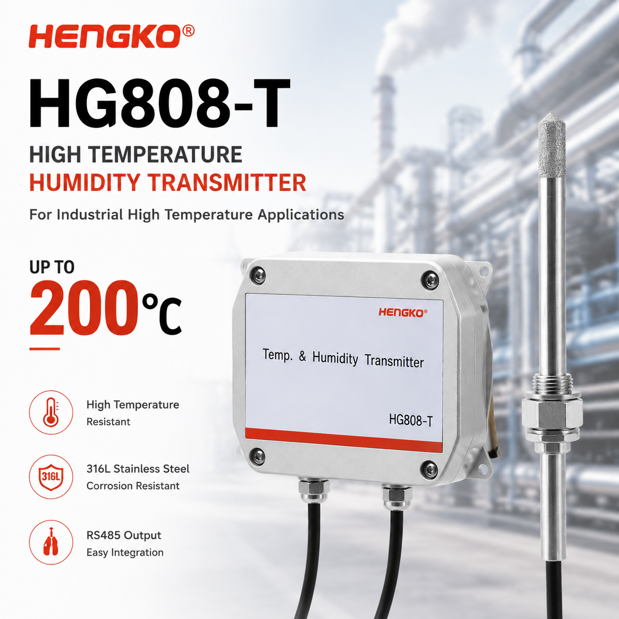 HENGKO 200°C High Temperature  - Temperature Humidity Sensor review and price