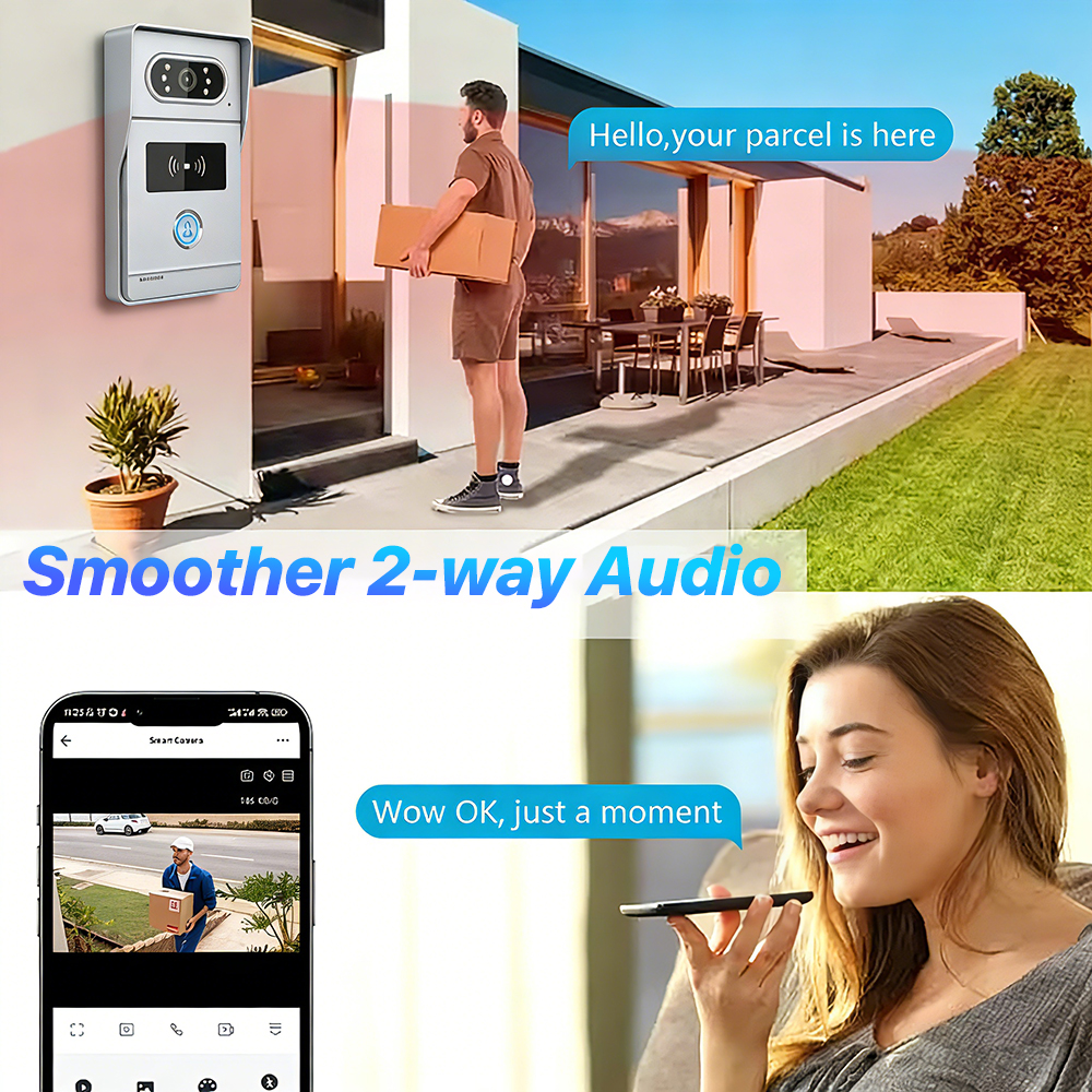 Tuya 7' Touch Screen Smart Vid - Smart Doorbell Wired review and price