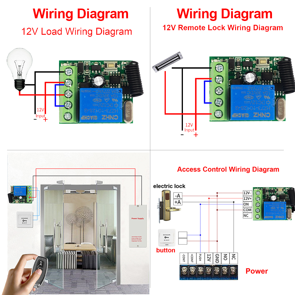 QIACHIP 433MHz DC 12V Wireless - 433Mhz Receiver Module review and price