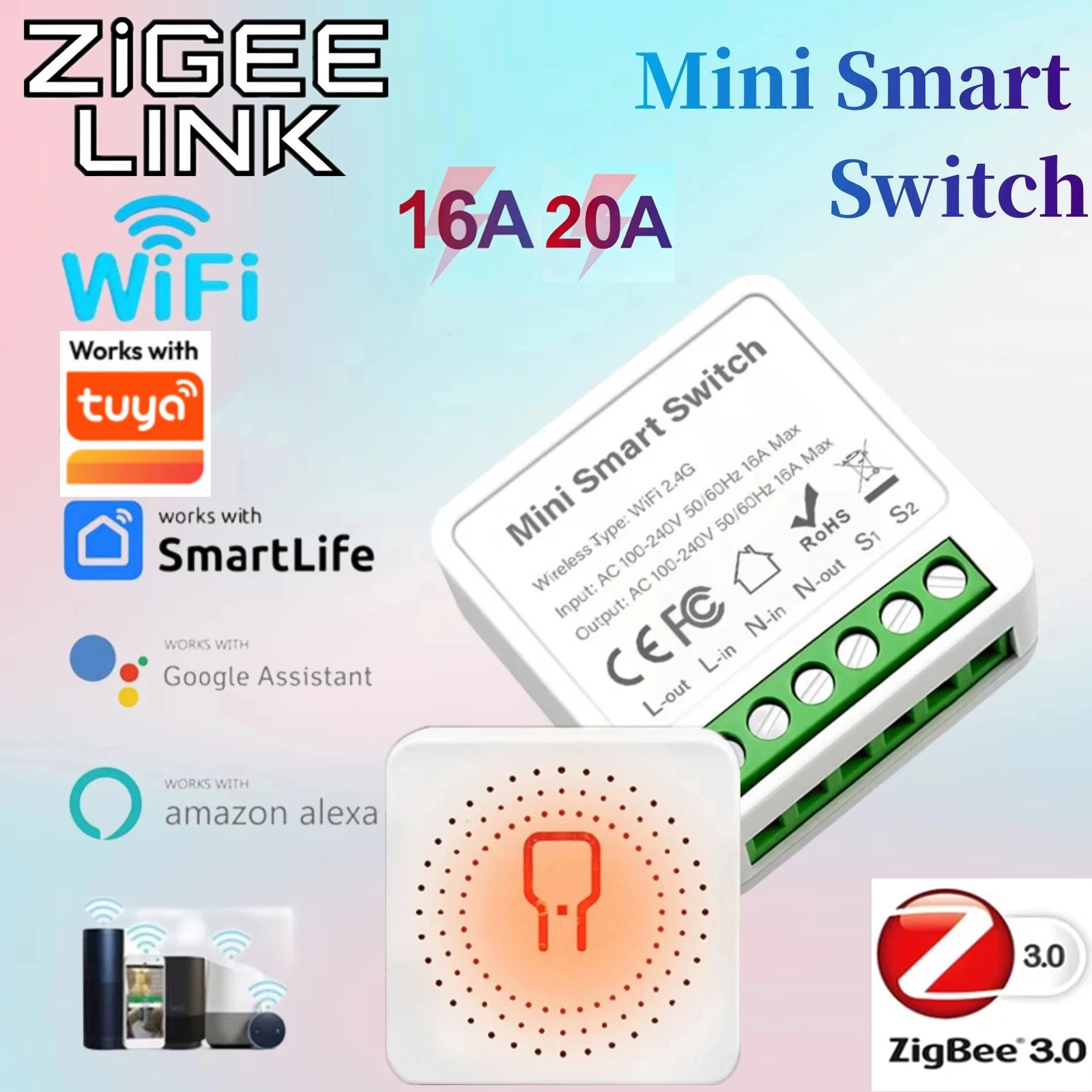 For Tuya Mini Smart WiFi Switc - Home Automation Diy review and price