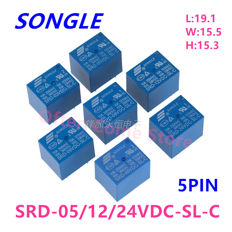 5Pcs New Relay SRD-05VDC-SL-C  - Shelly Relay Module review and price