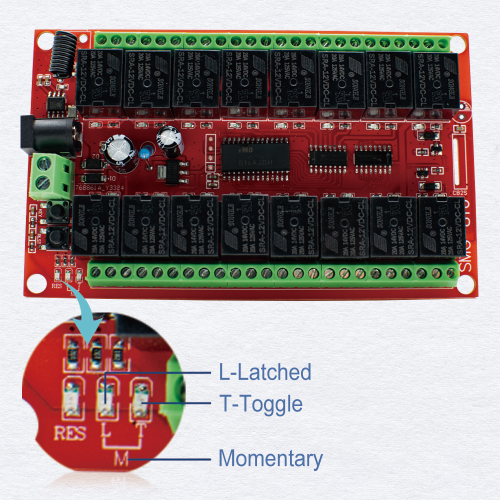 16CH 433MHz RF Wireless Remote - 433Mhz Receiver Module review and price