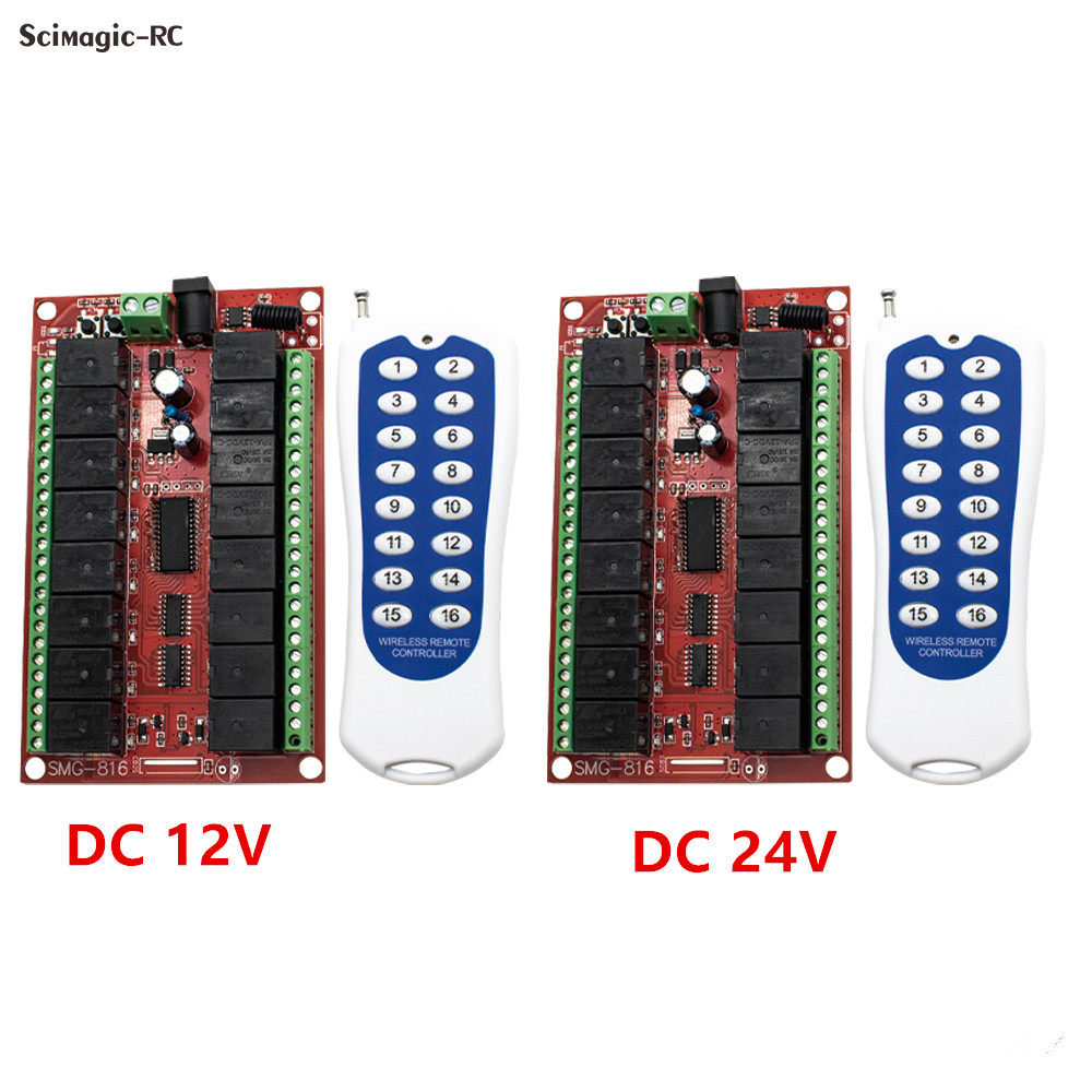 16CH 433MHz RF Wireless Remote - 433Mhz Receiver Module review and price