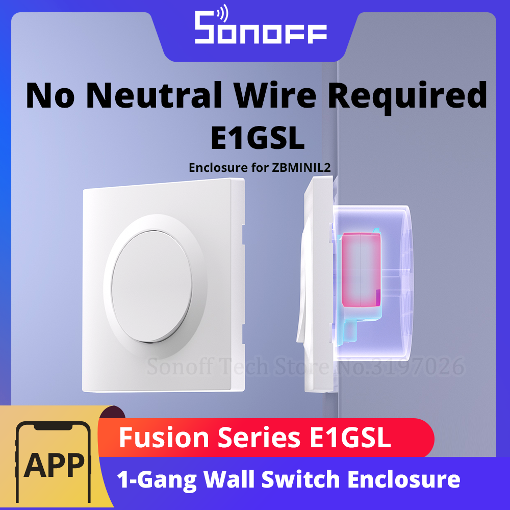 SONOFF E1GSL Wall Switch Enclo - Sonoff Basic Switch review and price
