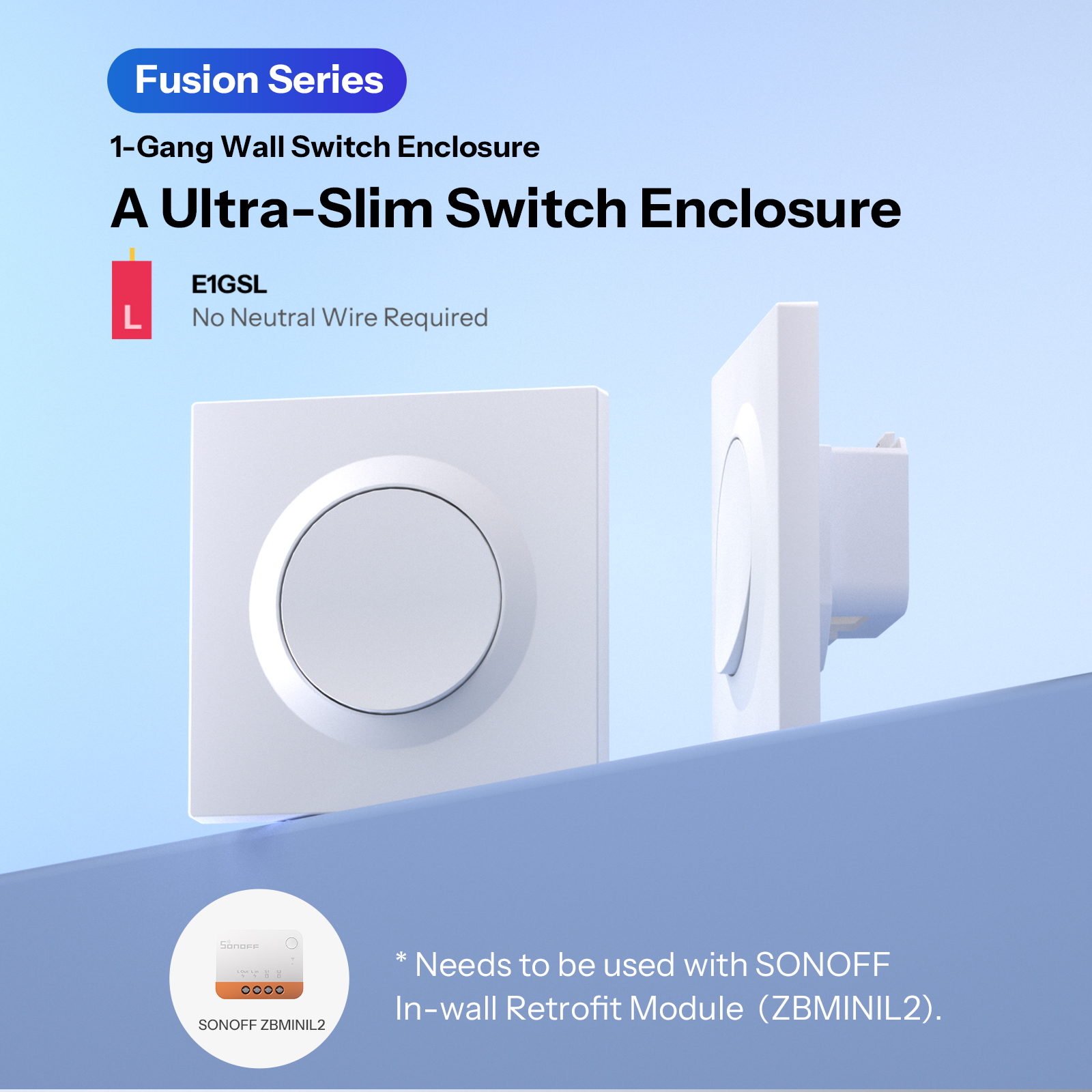 SONOFF E1GSL Wall Switch Enclo - Sonoff Basic Switch review and price