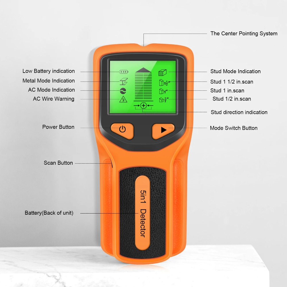 5 in 1 Digital Stud Detector H - Water Leak Detector Wired review and price