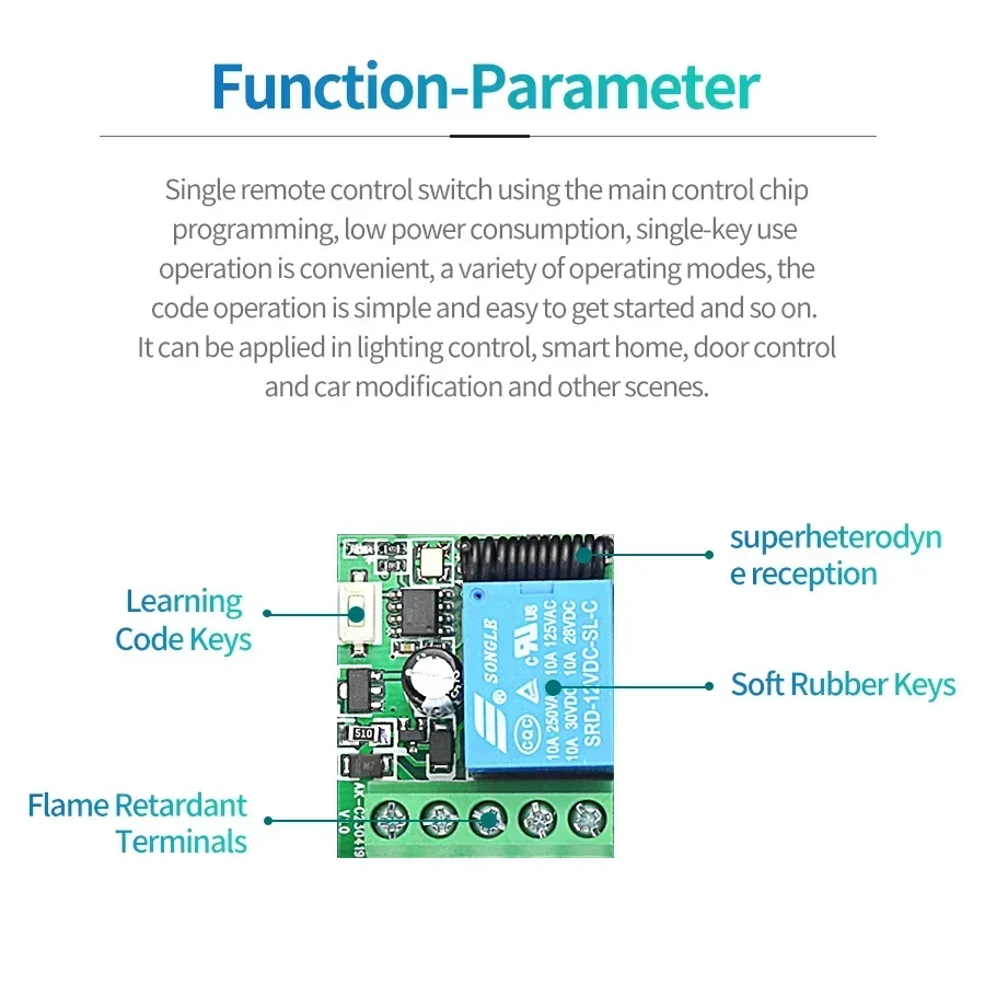 DC 12V Remote Control Smart Sw - 433Mhz Receiver Module review and price