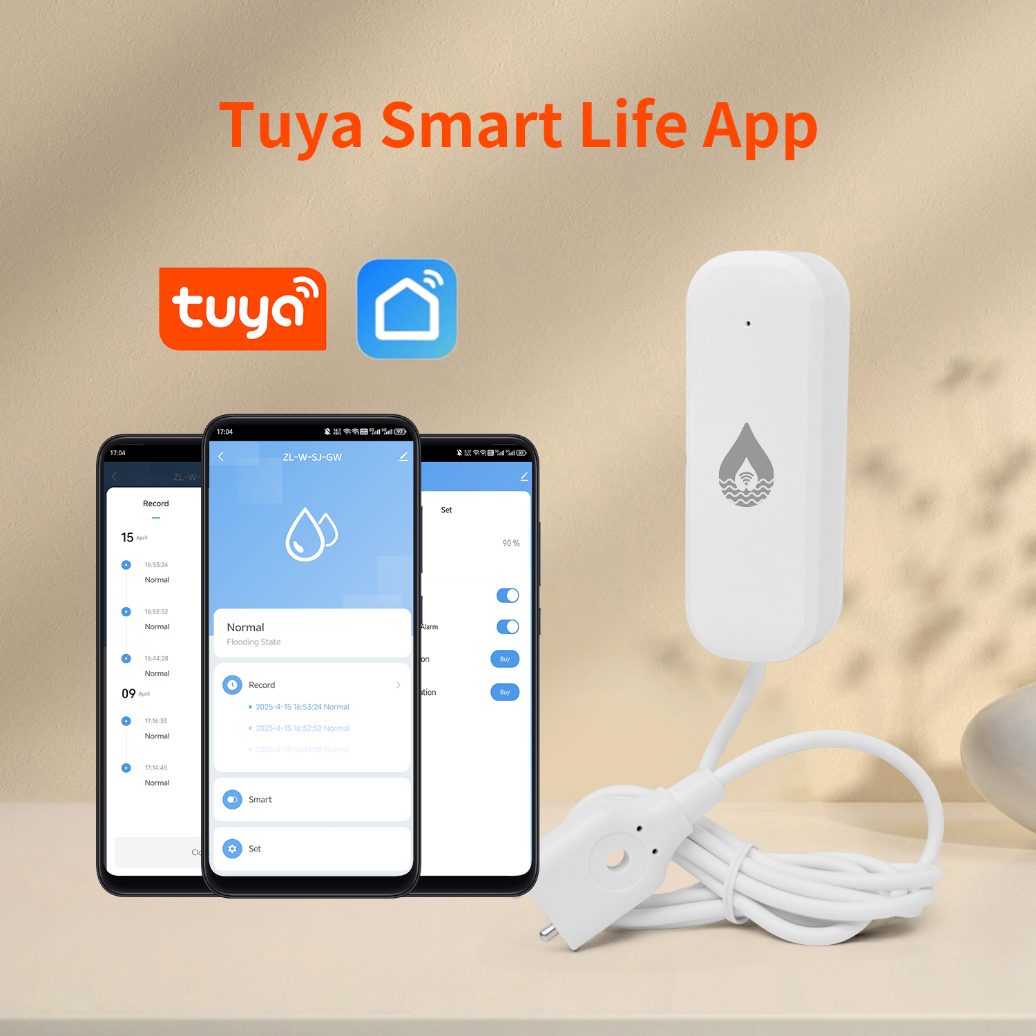 YFK Tuya WiFi Water Leakage Se - Home Automation Technology review and price