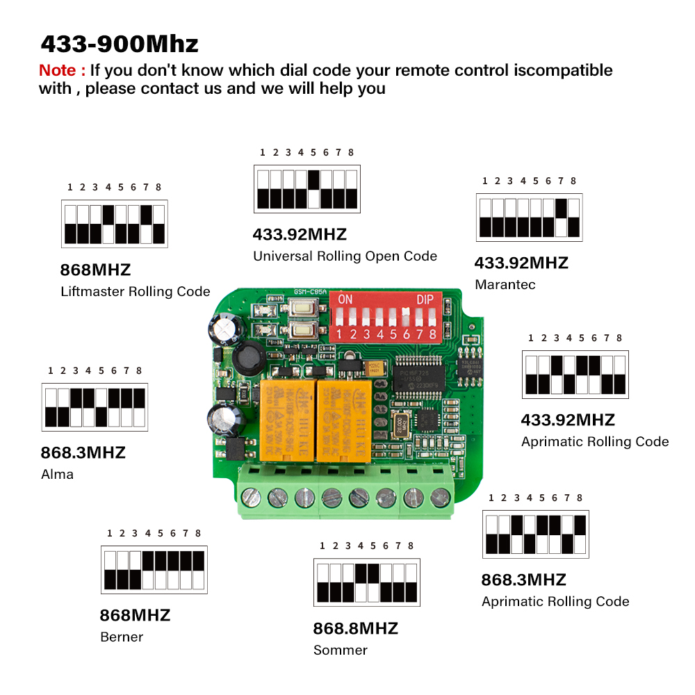 1-10pcs Universal Garage Recei - 433Mhz Receiver Module review and price