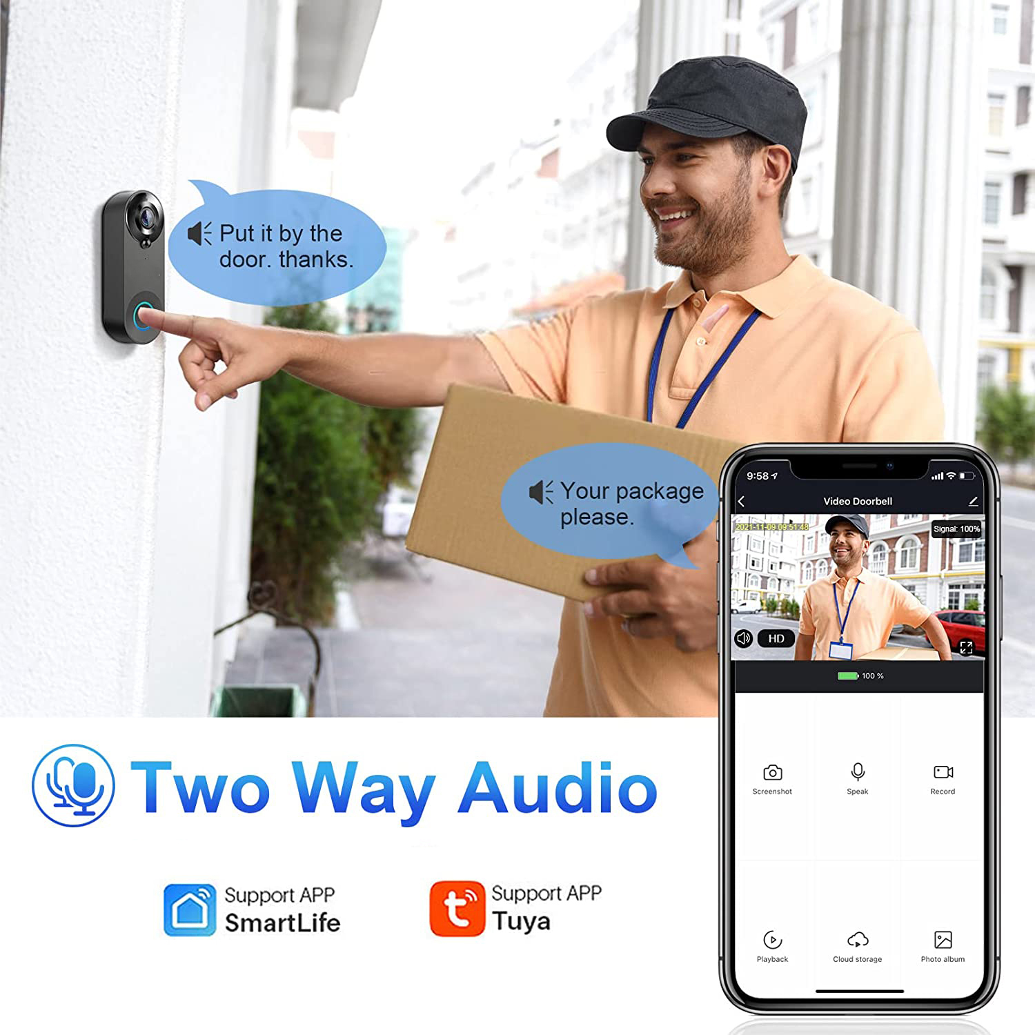 5G 2.4G WiFi Video Doorbell 10 - Smart Doorbell Wired review and price