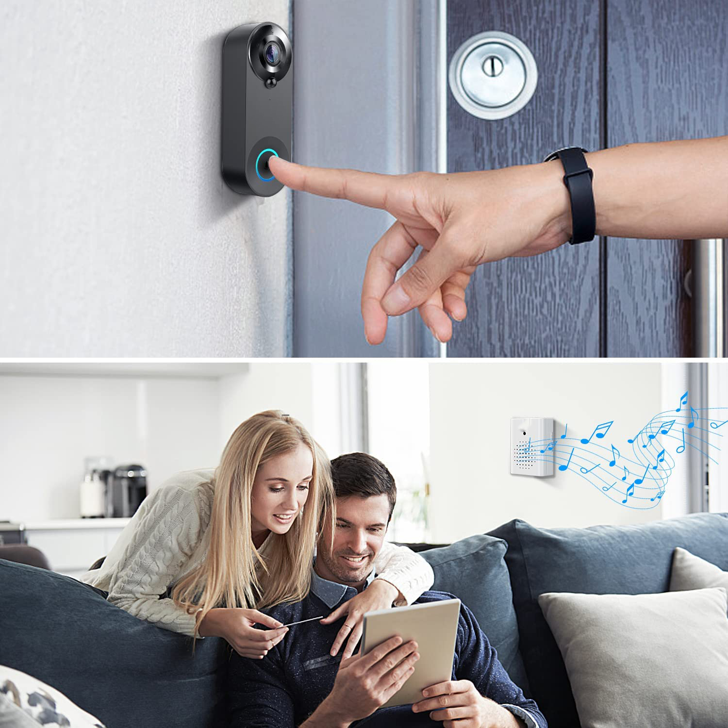 5G 2.4G WiFi Video Doorbell 10 - Smart Doorbell Wired review and price