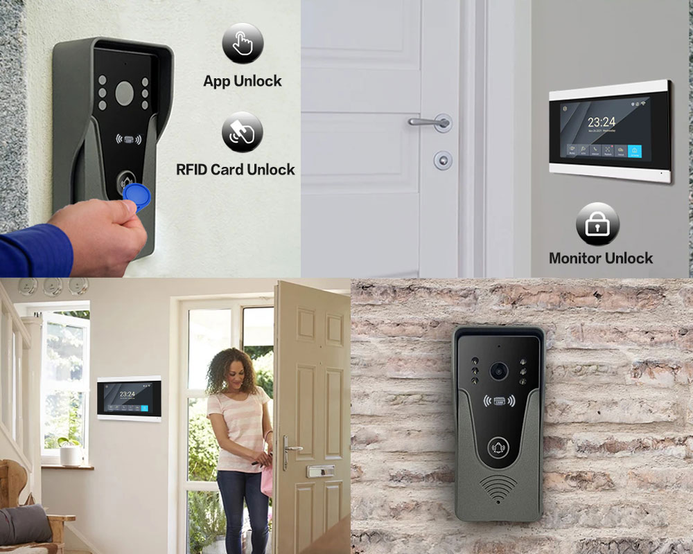 Tuya 1080P 7 Inch Color Touch  - Smart Doorbell Wired review and price