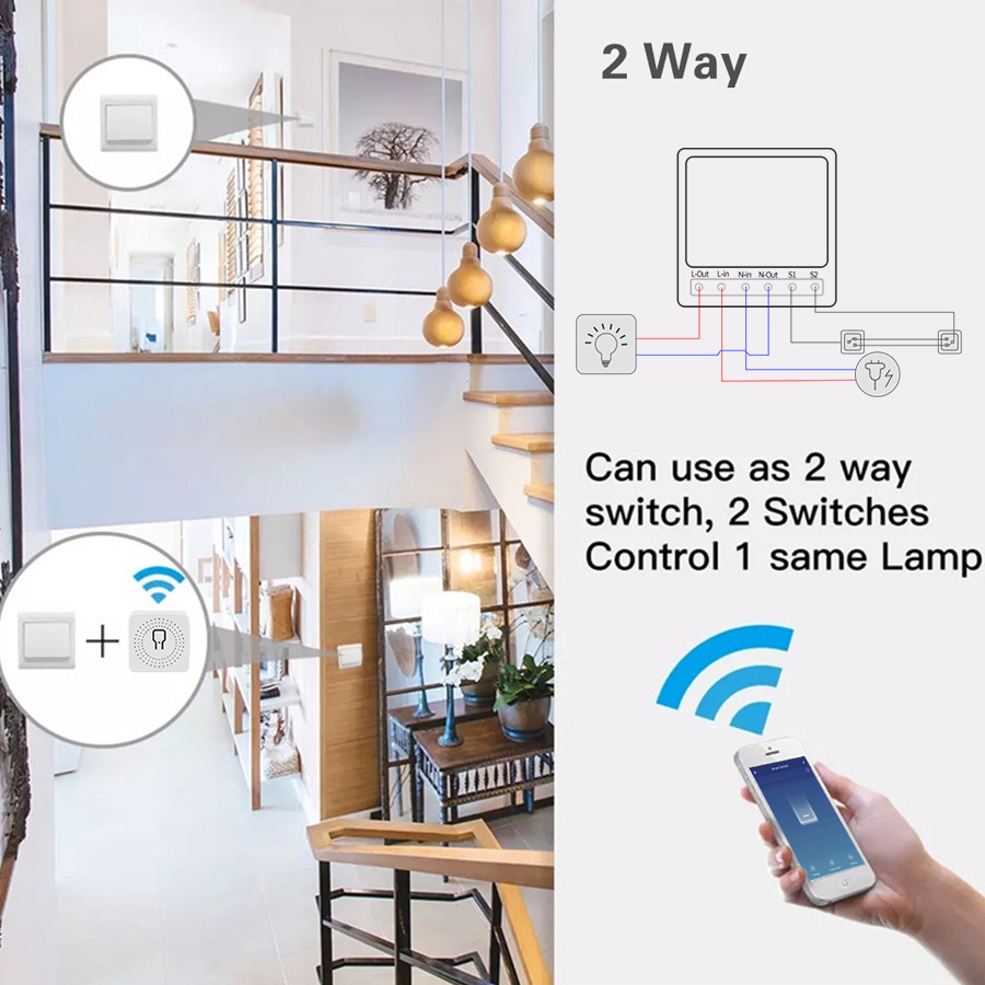 2 Way Mini DIY Smart Switch Tu - Home Automation Diy review and price