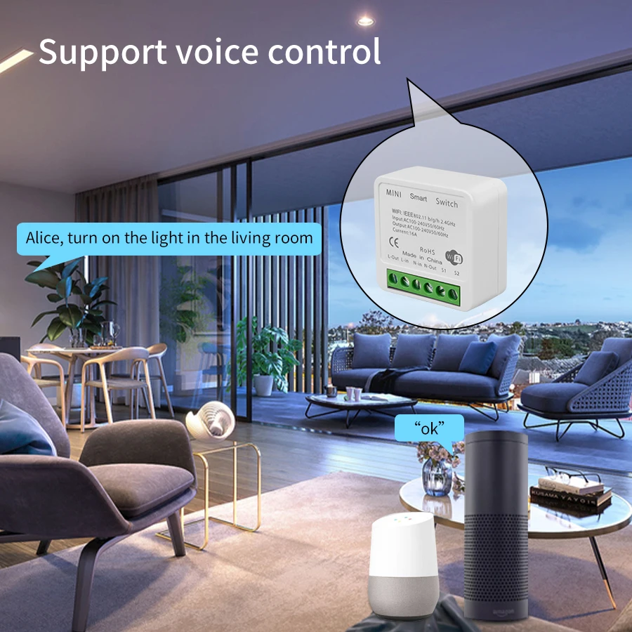 2 Way Mini DIY Smart Switch Tu - Home Automation Diy review and price